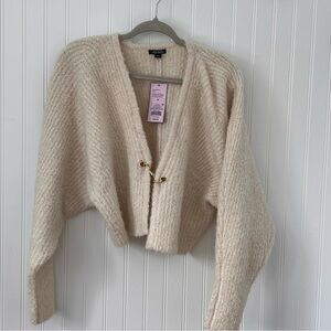 Wild Fable Sweaters | Wild Fable Cream Cardigan With Gold Clasp